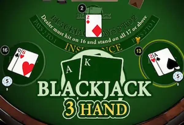 how to play Blackjack 3 hand